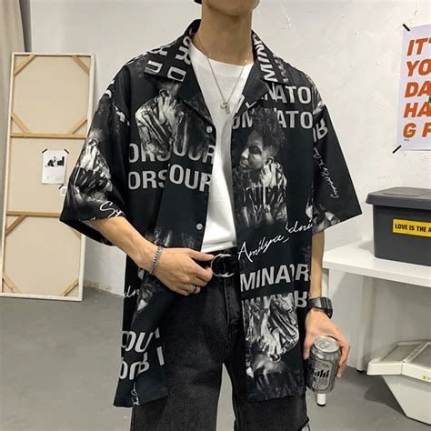 oversize denim shirt men